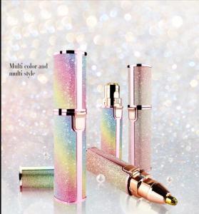 Kemei 2 In 1เครื่องเล็มขนคิ้วไฟฟ้าแต่งหน้าไม่เจ็บปวด Eye Brow เครื่องกำจัดขนเครื่องโกนหนวดมีดโกน Mini แบบพกพา Facial ที่กำจัดขน