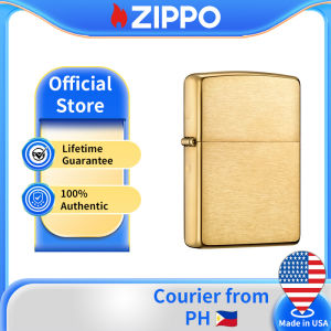 Zippo Brushed Brass Design Windproof Pocket Lighter | Zippo 204B