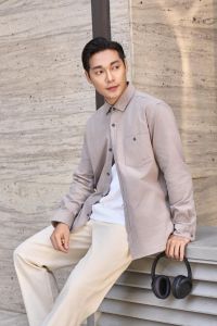 Áo sơ mi nhung tăm nam DUGARCO thiết kế 1 túi ngực trẻ trung chất liệu cao cấp 253SM22185