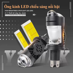 Bóng Đèn Pha LED V50 Pro Siêu Sáng 40W Chân H4 Cho Ô Tô Xe Máy – Ánh Sáng Trắng 6000K Tăng Sáng Gấp Nhiều Lần Cos Pha C