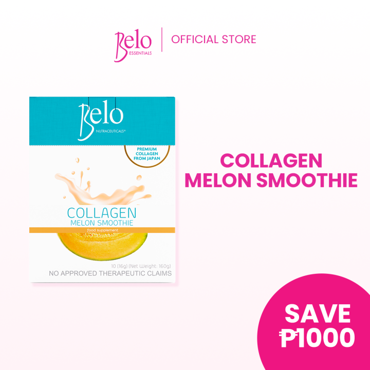Belo Nutraceuticals Collagen Melon Smoothie (10 sachets) Blender Smoothie  Bottle Keto Collagen Powder - Lazada