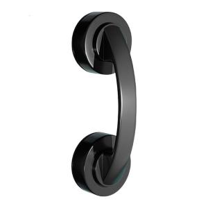 Without Drilling Black Glass Door Handle Easy Installation Sturdy ABS Materials Designs for Home Office and Shop