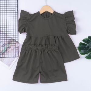 AQILA - Set Bonia Anak Perempuan - Set Baju Anak Perempuan Lucu / Setelan Baju Anak Perempuan Dress Celana Pendek