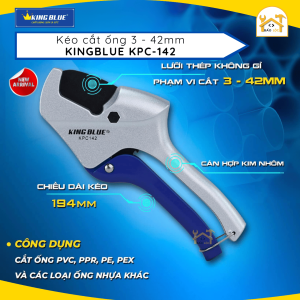 New - Kéo cắt ống 194mm KPC-142 phạm vi cắt: 3 - 42mm - Kingblue