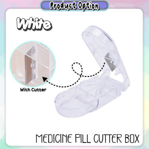 [Datz] Portable Medicine Cutter Pill Cutter Tablet Splitter Case Tablet Dispenser 切药器 药盒 Pemotong Ubat - TV22