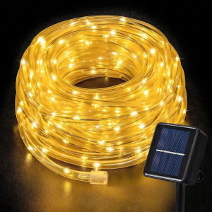 MS/100/200 LED Solar PVC Tube Copper Wire Light Waterproof LED Outdoor Tube Light Christmas Decoration