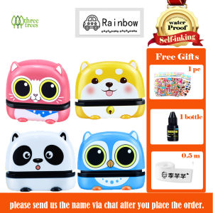 threetrees Waterproof Customized Name Stamp For Kids Fabric Stamp Name Label For Clothes Students Name Seal Kindergarten Clothes Children present Teacher Stamp Nurse Stamp