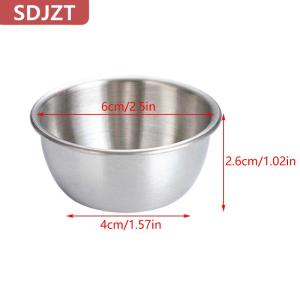 [COD] SDJZT ถ้วยน้ำจิ้มสแตนเลส304ซอสทรงกลม50 60มล. ถ้วยเครื่องปรุงขนาดเล็กแบบใช้ซ้ำได้ถ้วยน้ำจิ้ม