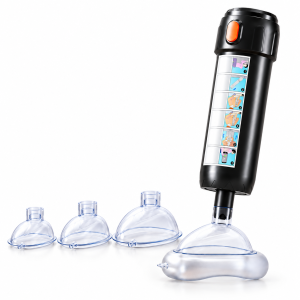 [SG Stock]Anti-Choking Rescue Device | One Button Suction Heimlich Emergency Airway Support Kit with S/M/L 3 Sizes Mask Portable First Aid Tool for Kids Adults Home School Travel