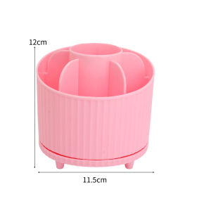 YESPERY ที่ใส่กล่องเก็บของบนโต๊ะแต่งหน้าแบบหมุนได้360 ° ที่ใส่แปรงเครื่องสำอางที่ใส่ดินสอเขียนคิ้วลิปสติกกล่องเครื่องประดับ