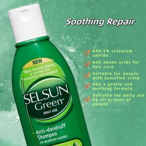 【Stock available now】Selsun Blue Deep Cleansing Anti Dandruff Shampoo 200ml.Remove dandruff anti-itching soothing and repairing Silicone-free. Control hair loss and improve dry and frizzy hair quality