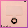Kuzhina จี้เข็มกลัดโลหะยึดติดกับคลิปสายคล้องโทรศัพท์มือถือ,แผ่นป้ายติดแน่นสำหรับโทรศัพท์ป้องกันการสูญหายสายคล้องอเนกประสงค์การ์ดแบบยึดติด. 