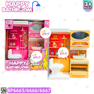 MwnToys Mainan Toilet Happy Bathroom Karakter BP6665-6667
