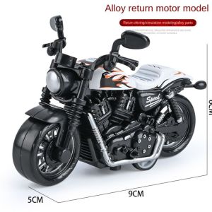AINACHU Mini Pullback Motorcycle Model Alloy Pull Back Car Simulation Locomotive Model Motorcycle Toy Simulation Motorbike Model Boys Toys
