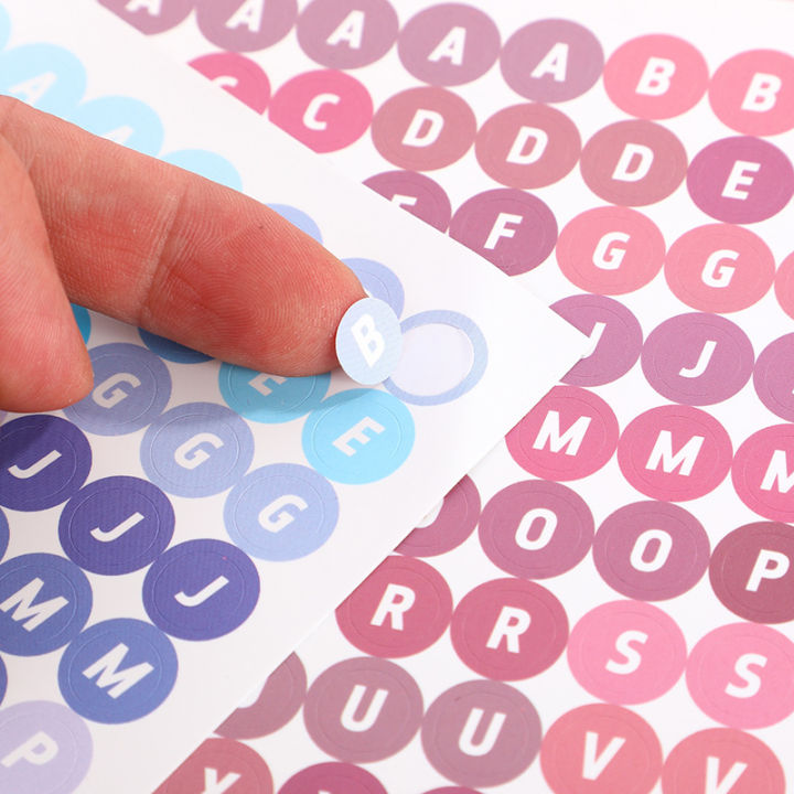GaLiCiCi Letter Number Stickers Waterproof Cute Alphabet Sticker for DIY Keyboard Photo Decoration