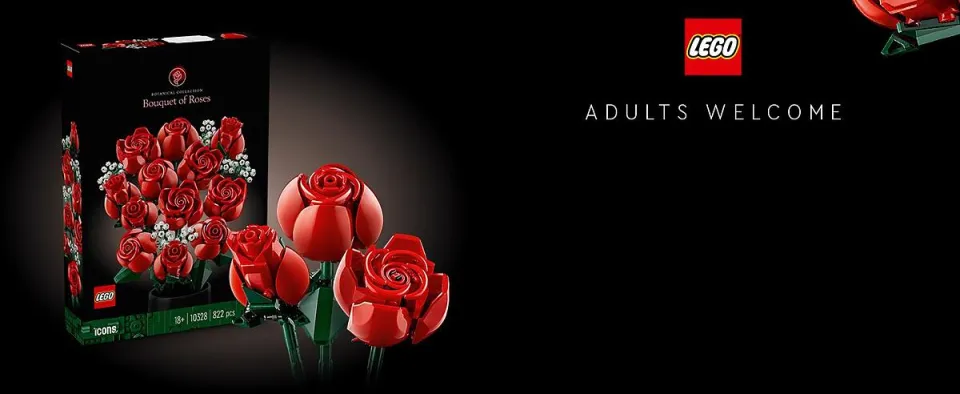 LEGO Botanicals 10328 Bouquet of Roses Building Set (822 Pieces