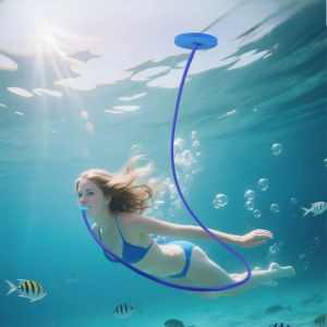 Quivlox Snorkel Breathing Tube Silicone Diving Snorkeling Equipment Adult Anti-choke Training Underwater Paip Sedut Renang