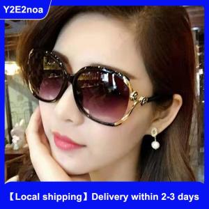 【Local shipping】 Fashion Womens Sunglasses Camellia Net Red Sunglasses Large Frame Glasses