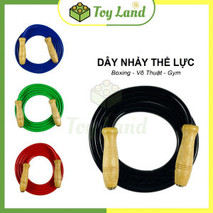 [To Nặng Nhất] Dây Nhảy Bản To Tập Thể Lực Boxing Muay Thái Kickboxing MMA Cán Gỗ Sợi To Dây Nặng Phụ Kiện Thể Thao