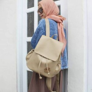 Flory Ransel - Tweelyforbag - Tas Ransel Wanita Lucu Warna Soft
