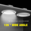 6PCS LED Downlight Recessed Pin Lights Panel Ceiling Light, 2 Color Temperature 120° Wide Angle 10 Years Warranty. 