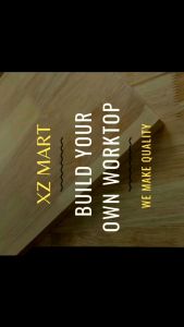 Rubber Wood Board Custom Size Grade AB SolidWood KayuGetah TableTop Study Table Gaming Table Wood Worktop