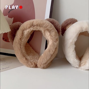 Đồ giữ ấm tai xách tay với trang trí tai gấu muffs thời tiết lạnh cách nhiệt ngoài trời cho phụ nữ và trẻ em