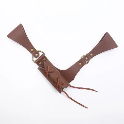 DADOMYD Da PU Giá đỡ kiếm thời trung cổ Cổ điển Retro Bao kiếm hiệp sĩ Bền bỉ Cosplay Nhẫn Rapier