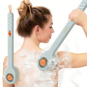 1 PCS Liquid Filled Soft Hair Bath Brush Equipped with a Back Rubbing Tool and a Long Handle Design Suitable for Bathing Use2026