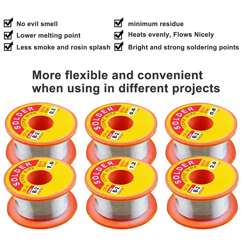 Soldering - DANIU 250g 1mm Tin Lead Rosin Core Flux Solder Soldering Welding Iron Wire Reel was listed for 448.00 on 6 Oct at 02:13 by szulou in China (ID:654095917