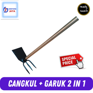 Cangkul dan garuk 2 in 1 / cangkul multi alat untuk mencangkul membersihkan rumput dll