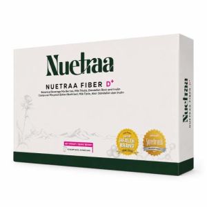 Nuetraa Fiber D+ Prebiotic Botanical Fiber Beverage For Gut and Liver Wellness 15 Sachets Per Box Halal Original