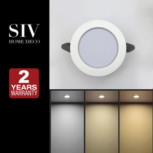 SIV LED Downlight Recessed Pin Lights Panel Ceiling Light 3 Color Temperature 2 Years Warranty