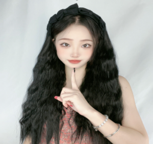 Wig Bando Cantik Wanita Simple Elegan Korean Version Wig Bando Panjang Wanita Hairclip Korea Rambut Palsu wig headband-32