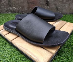 Sandal Kulit Pria Dewasa Slop Selop Full Kulit 100%