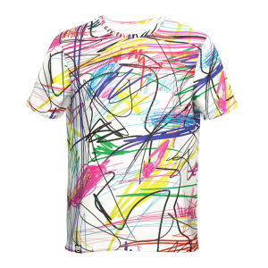 Hip Hop Graffiti Street Mens T Shirt 3D Print Cool Graphic Crew Neck Short Sleeve T Shirts Personality Fashion Cool Tee Top