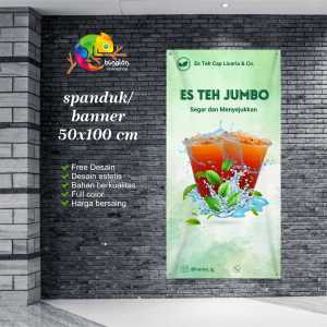 Cetak Spanduk Banner ES Teh Jumbo