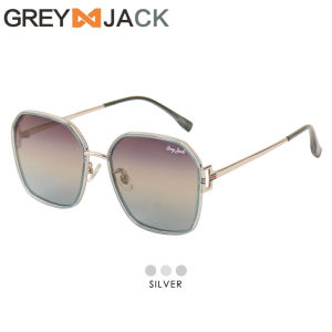Grey Jack Kacamata Sunglasses Polarized Kotak Wanita Bahan Metal Ringan Anti Silau Uv400 Outdoor Fashionable 6346