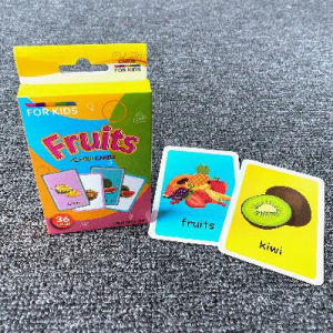 Aoduoyaya Infant Toddler Enlightenment Early Education English Word Recognition Card Color Visual Flashcard TeachingTool