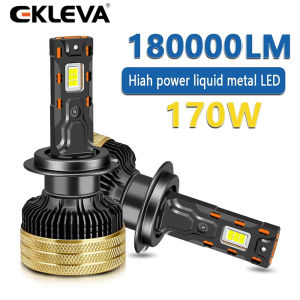 Ekleva Đèn pha LED bóng đèn Cho Xe Ô Tô Canbus 6000K công suất cao 170W Ngọn Hải Đăng 9005 9006 9012 H1 H4 H7 H11 12V 24V