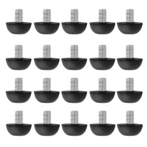 20 cái nội thất có thể điều chỉnh levelers m8threaded vít trong chân Chiều cao điều chỉnh phụ kiện cho ghế sofa kệ