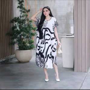 Daster Wanita Rayon Busui resleting depan baju tidur daster kekinian ALDINNA