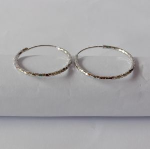 ANTING WANITA BULAT GIPSY EMAS PERAK ANTI KARAT DEWASA