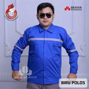 Baju Proyek Lengan Panjang Wearpack Safety Bahan American Drill