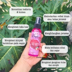 Khayla Face Mist Glowing Spray -  spray mist| Makeup tahan lebih lama glowing berseri anti jerawat|Antiseptic Spray|Rawat kulit Jerawat