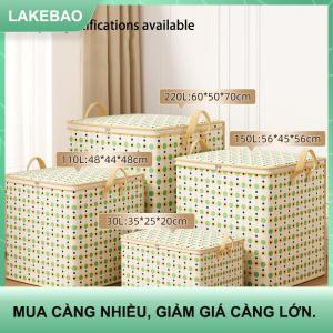 【LAKEBAO】 Công suất lớn quần áo lưu trữ túi tủ quần áo tổ chức Lưu trữ thùng có thể gập lại lưu trữ đồ chơi hộp đựng hộp chống bụi di chuyển túi