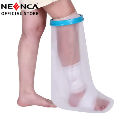 NEENCA Waterproof Leg Cast Cover for Shower and Bath Reusable Sealed Watertight Foot Protector to Keep Wound & Bandages Dry Perfect Fit for Leg Foot Ankle and No Mark on Skin