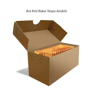 Box Roti Bakar - Dus Roti Bakar Bandung - KRAFT COKLAT (30 pcs)