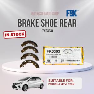FK0303 BRAKE SHOES FBK MYVI D20N