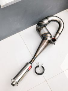 KNALPOT VESPA BUANG KANAN VICTORY